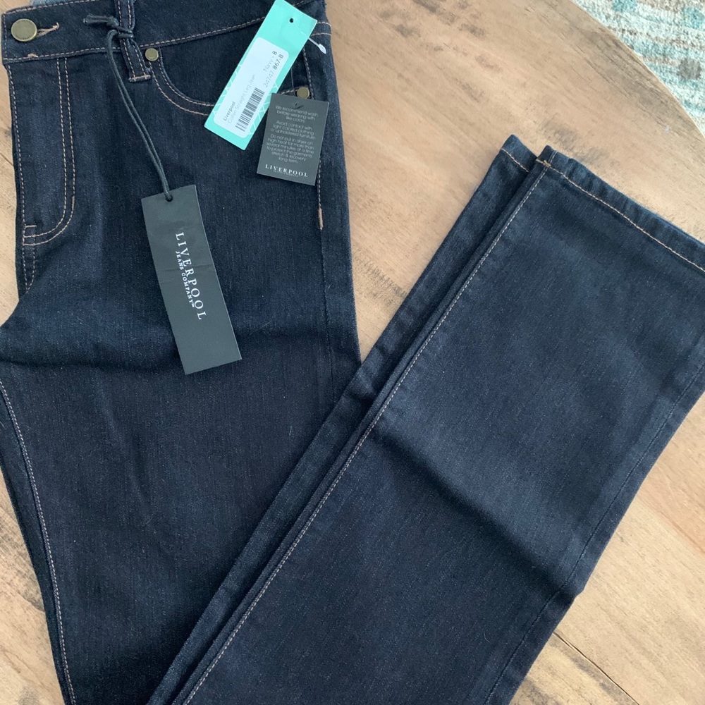 NWT Liverpool Colleen straight leg jeans